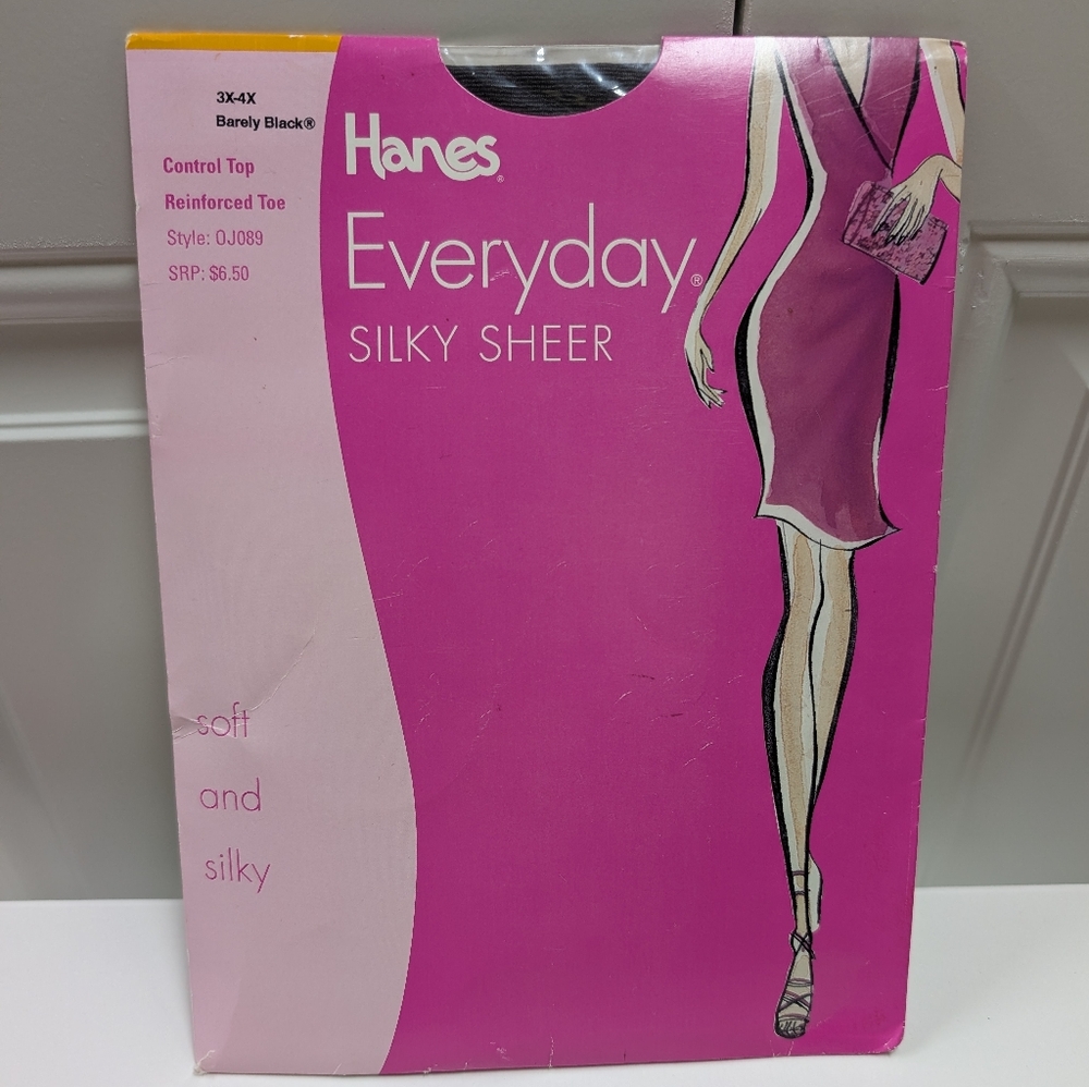 Vintage Hanes Silky Sheer Pantyhose
